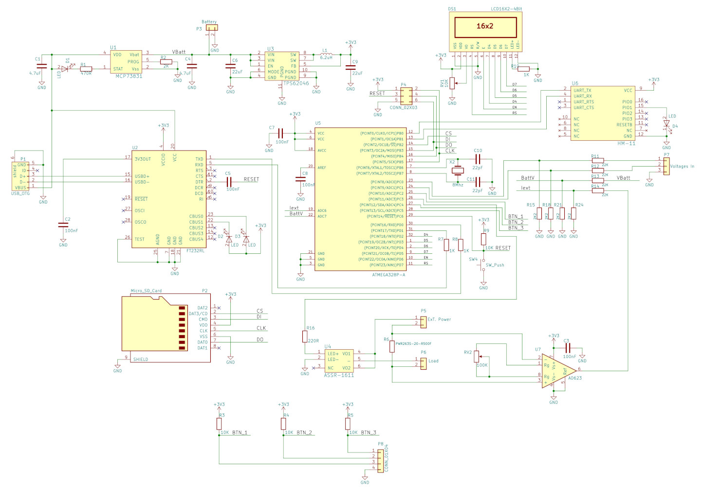 Proto I/Os Arduino Rev. A schematic